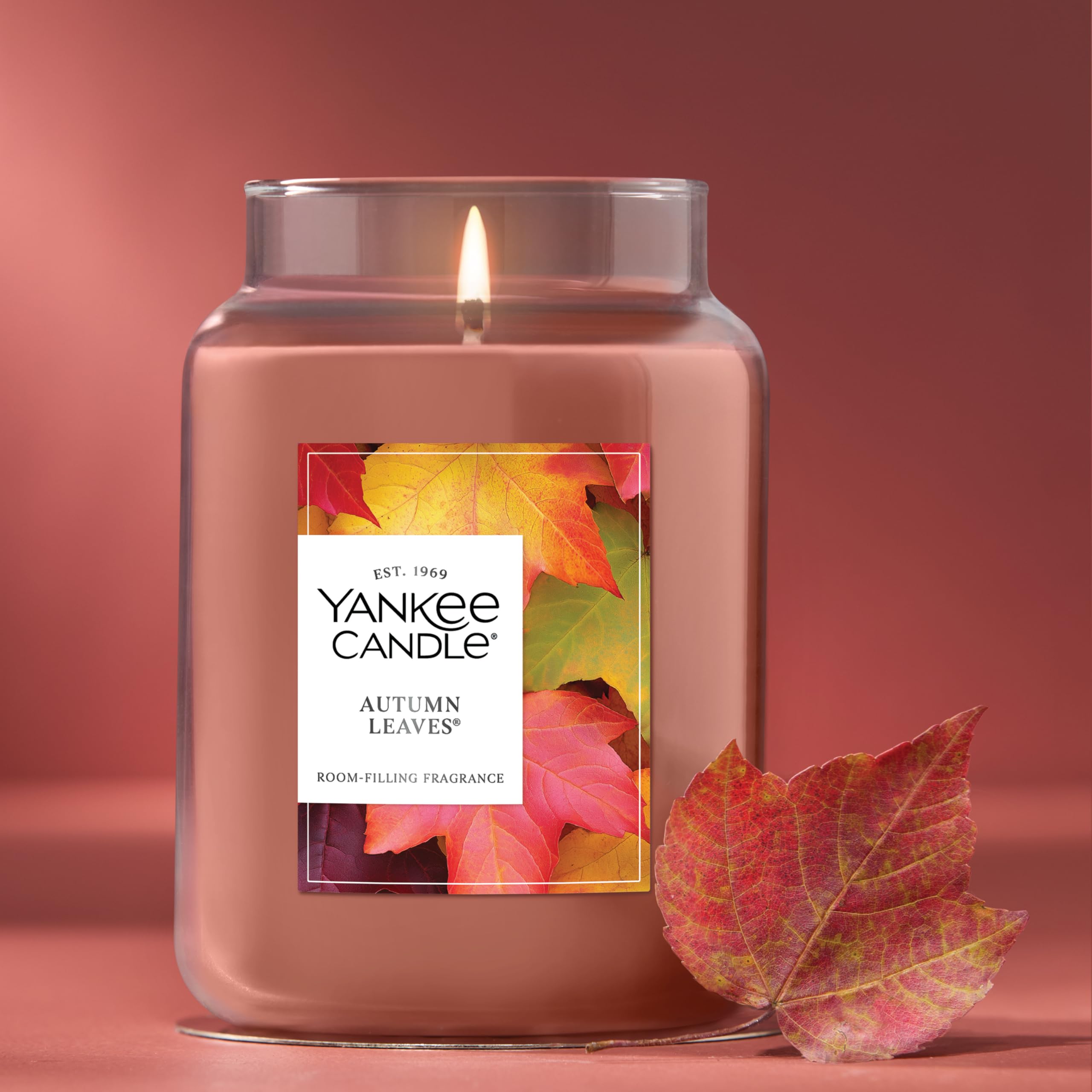 Amazon.com: Yankee Candle Autumn Leaves, Holiday Scented Candle